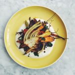 Roasted carrot & fennel with beluga lentils
