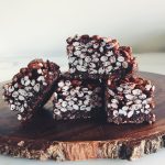 Chewy chocolate squares
